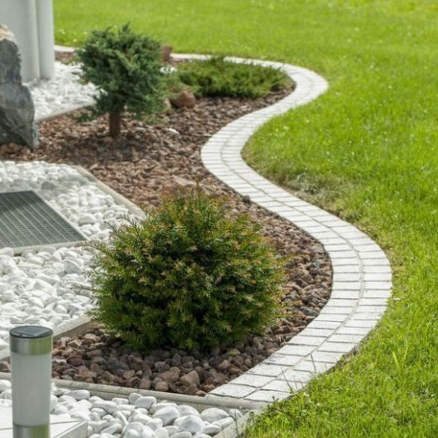 opaska granit architektura ogrodu kostka brukowa w ogrodzie