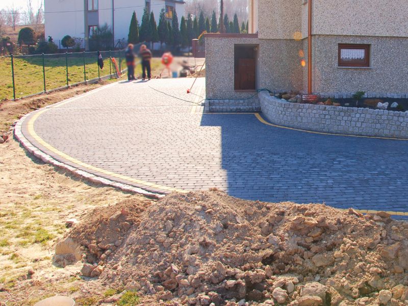 zawada kostka wjazd łuk brukowanie Żory